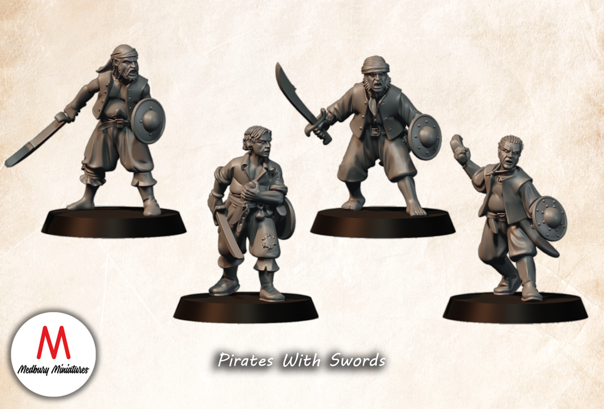 Pirate with sword and Shield